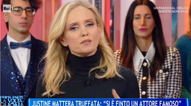 Justine Mattera truffa online Franco Trentalance